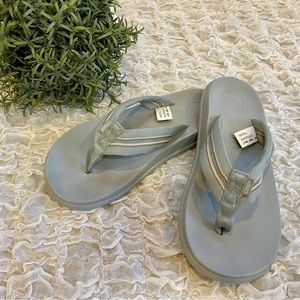 Chaco Chillos Flip Flop Sandals Beach Slides Arch Support Webbing Straps size 6